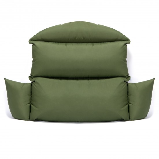 LeisureMod Hanging 2 person Egg Swing Cushion, Dark Green, ES57C-DG