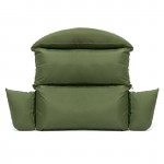 LeisureMod Hanging 2 person Egg Swing Cushion, Dark Green, ES57C-DG