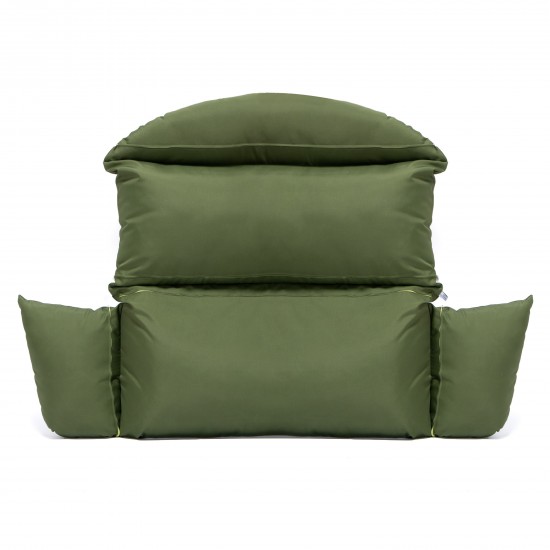 LeisureMod Hanging 2 person Egg Swing Cushion, Dark Green, ES57C-DG