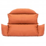 LeisureMod Hanging 2 person Egg Swing Cushion, Orange, ES57C-OR