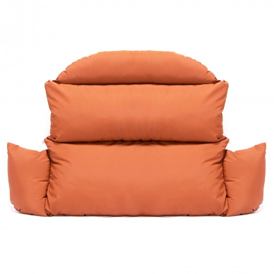 LeisureMod Hanging 2 person Egg Swing Cushion, Orange, ES57C-OR