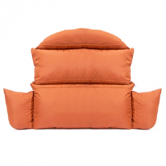 LeisureMod Hanging 2 person Egg Swing Cushion, Orange, ES57C-OR