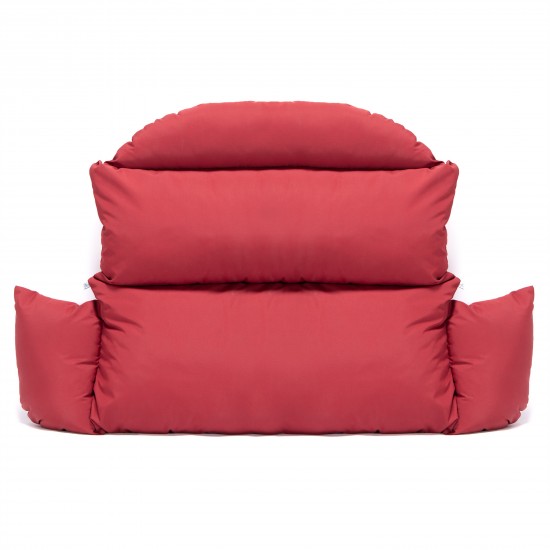 LeisureMod Hanging 2 person Egg Swing Cushion, Red, ES57C-R