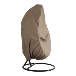 LeisureMod Hanging Single Egg Swing Chair Cover, Brown, ESC38C