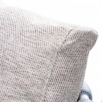 Spencer Modern Rope Outdoor Patio Dining Chair, Cushions, Light Grey, SC23LGR
