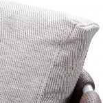 LeisureMod Spencer Modern Outdoor Rope Club Chair With Cushions, Brown, SC64BR
