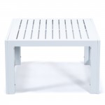 Chelsea 7-Pc Patio Sectional & Coffee Table Set White Aluminum, Black, CSTW-7BL