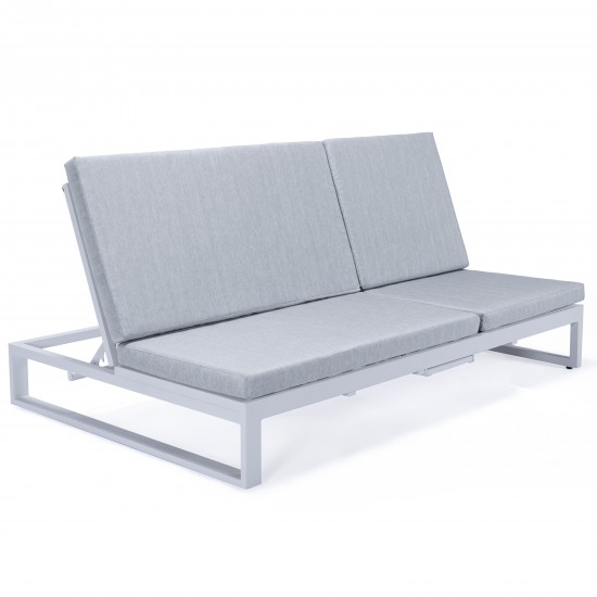 Chelsea Convertible Lounge Reclining Double Chaise, Light Grey, CLW-82LGR