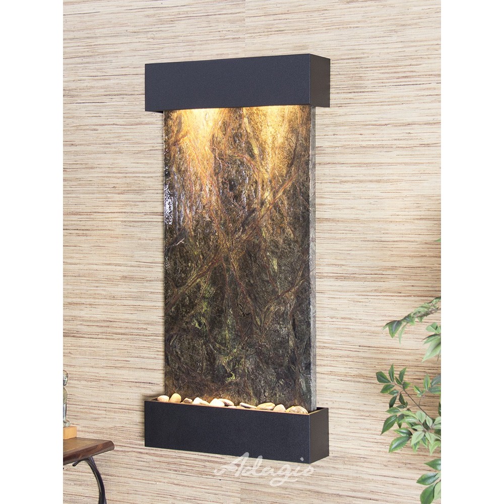 Whispering Creek-Textured Black-Green Marble Whispering Creek-Textured Black-Green Marble