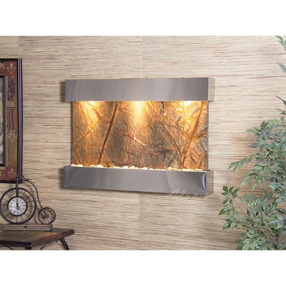 Reflection Creek-Stainless Steel-Brown Marble