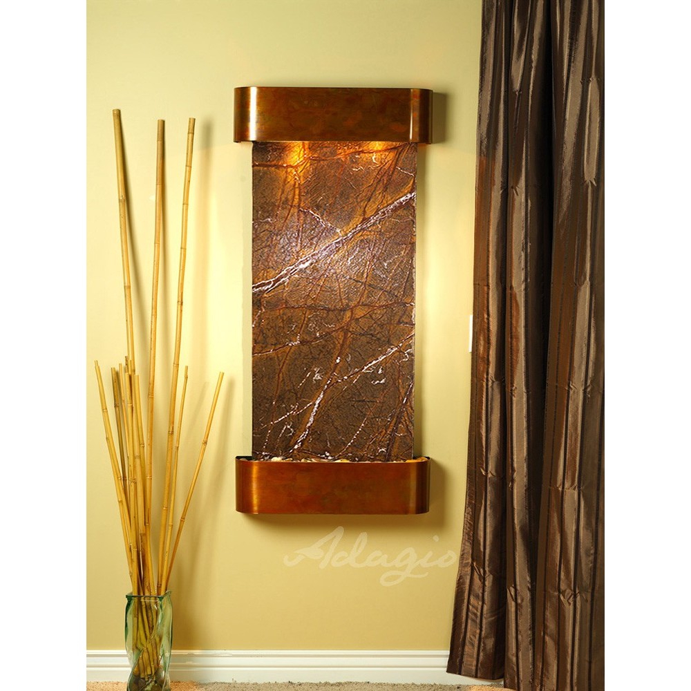 Cascade Springs-Round-Rustic Copper-Brown Marble