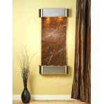 Cascade Springs-Round-Stainless Steel-Brown Marble