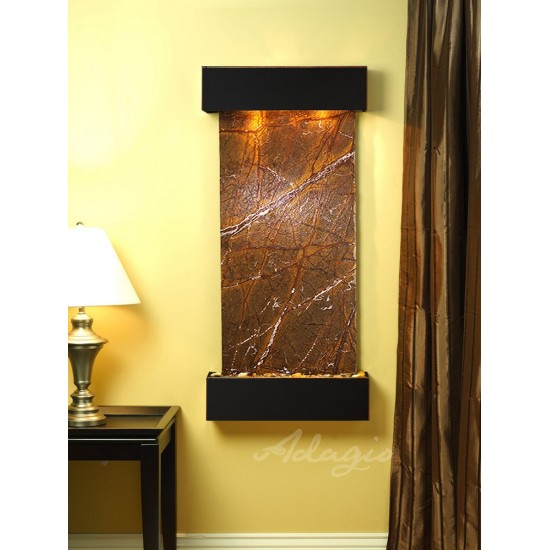 Cascade Springs-Square-Blackened Copper-Brown Marble