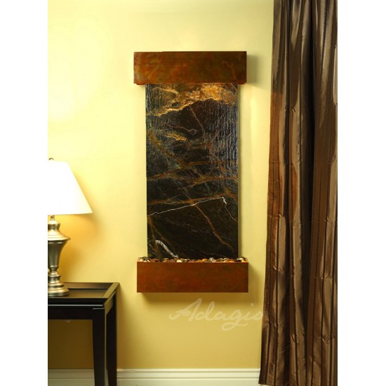 Cascade Springs-Square-Rustic Copper-Green Marble