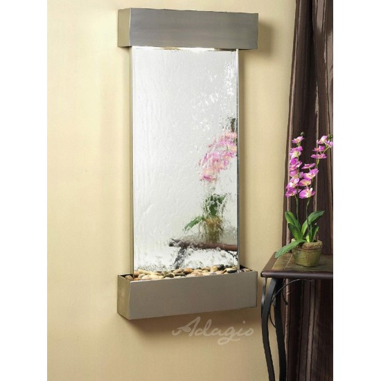 Cascade Springs-Square-Stainless Steel-Silver Mirror