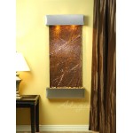 Cascade Springs-Square-Stainless Steel-Brown Marble