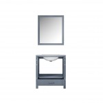 60" Navy Blue Double Vanity, Quartz Top, Square Sinks, 58" Mirror w/ Faucets