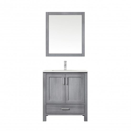 60" Espresso Double Vanity, Quartz Top, Square Sinks, 58" Mirror w/ Faucets