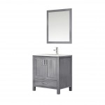 60" Espresso Double Vanity, Quartz Top, Square Sinks, 58" Mirror w/ Faucets