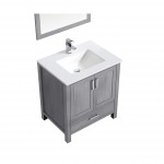 80" White Double Vanity, Quartz Top, White Square Sinks and no Mirror