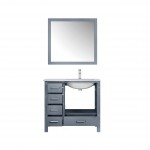 80" Espresso Double Vanity, Quartz Top, White Square Sinks and 30" Mirrors