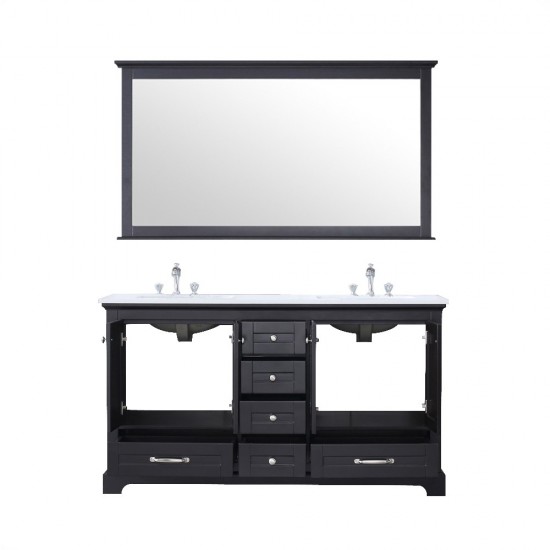 84" Navy Blue Double Vanity, Quartz Top, White Square Sinks and no Mirror