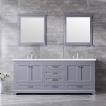 Jacques 30" White Single Vanity, Quartz Top, White Square Sink and 28" Mirror