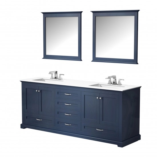 36" Distressed Grey Single Vanity, Quartz Top, Sink, 34" Mirror, Faucet - Right