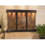 Olympus Falls-Round-Blackened Copper-Brown Marble