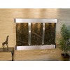 Olympus Falls-Round-Stainless Steel-Green Marble