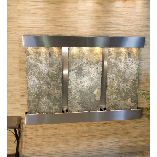 Olympus Falls-Square-Stainless Steel-Green Natural Slate