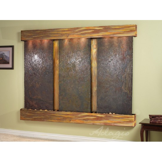 Deep Creek Falls-Square-Rustic Copper-Multi-Color Natural Slate