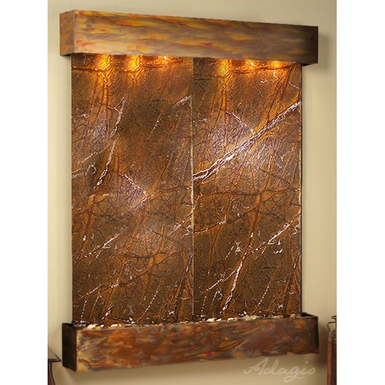 Majestic River-Square-Rustic Copper-Brown-Marble