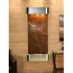 Inspiration Falls-Round-Stainless Steel-Brown Marble