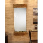 Inspiration Falls-Square-Rustic Copper-Silver Mirror