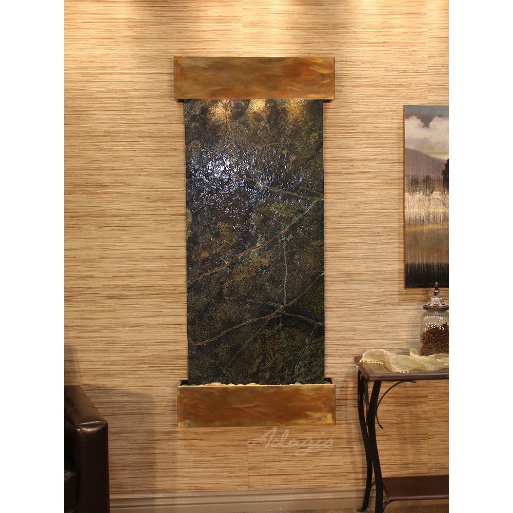 Inspiration Falls-Square-Rustic Copper-Green Marble