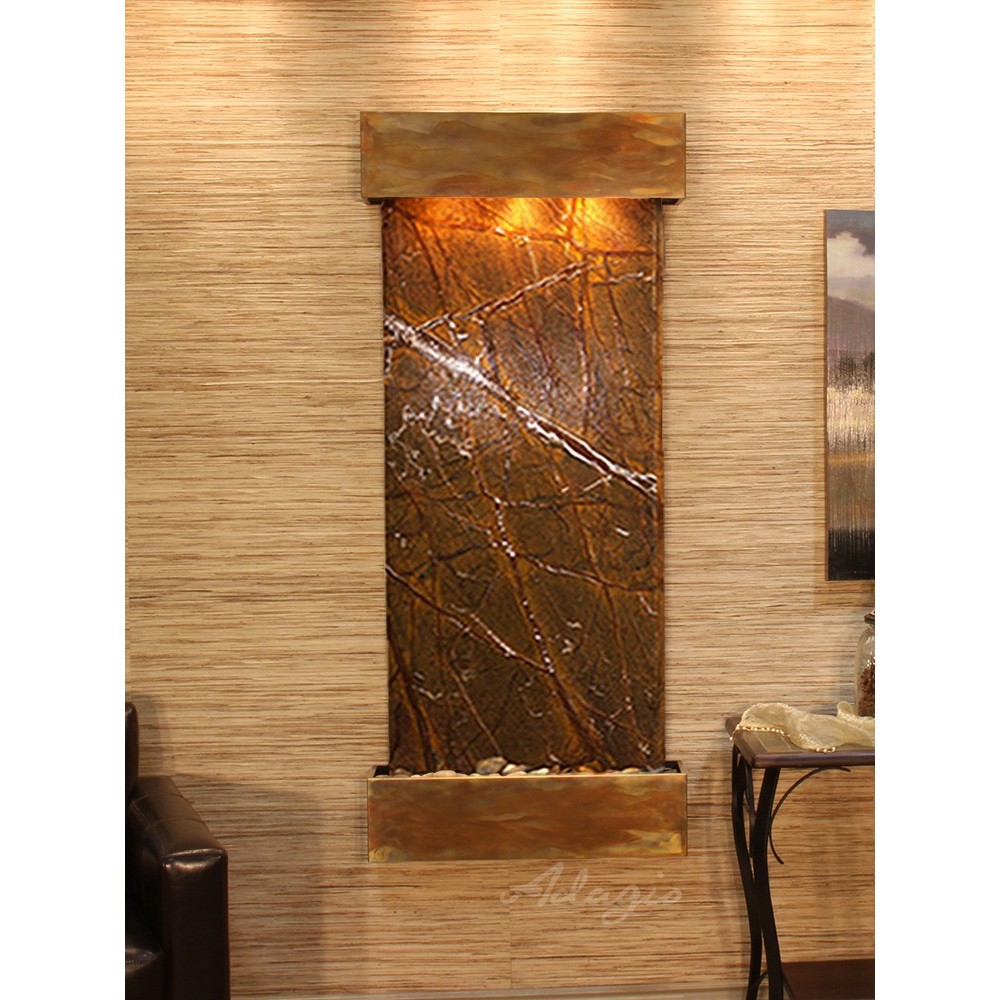 Inspiration Falls-Square-Rustic Copper-Brown Marble