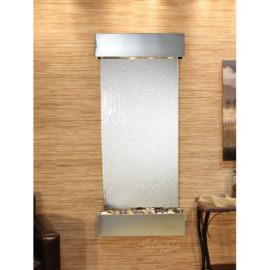 Inspiration Falls-Square-Stainless Steel-Silver Mirror