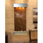 Inspiration Falls-Square-Stainless Steel-Brown Marble