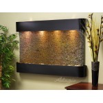 Sunrise Springs-Round-Blackened Copper-Multi-Color Natural Slate