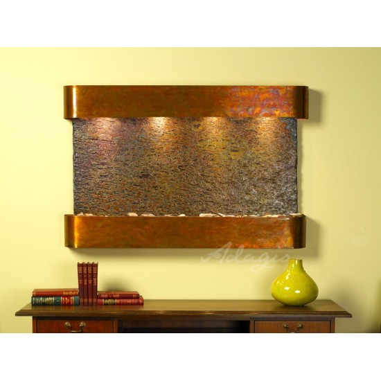 Sunrise Springs-Round-Rustic Copper-Multi-Color Natural Slate