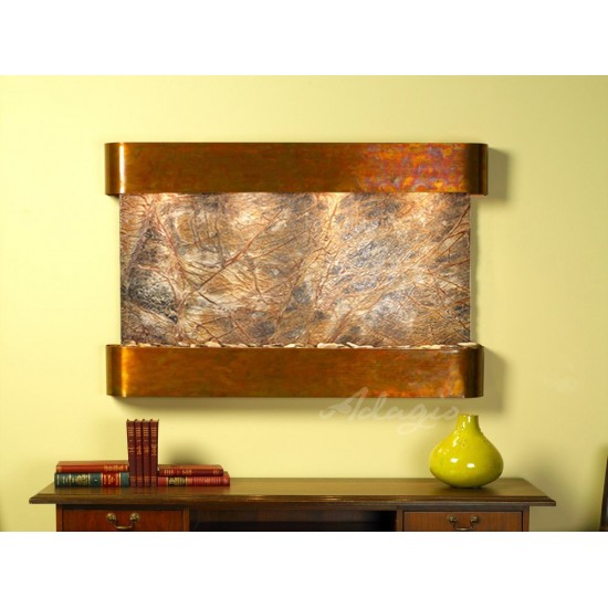 Sunrise Springs-Round-Rustic Copper-Brown Marble