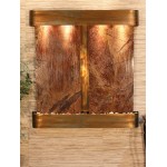 Aspen Falls-Round-Rustic Copper-Brown Marble