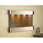 Sunrise Springs-Round-Stainless Steel-Multi-Color Natural Slate