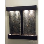 Aspen Falls-Square-Blackened Copper-Green Natural Slate