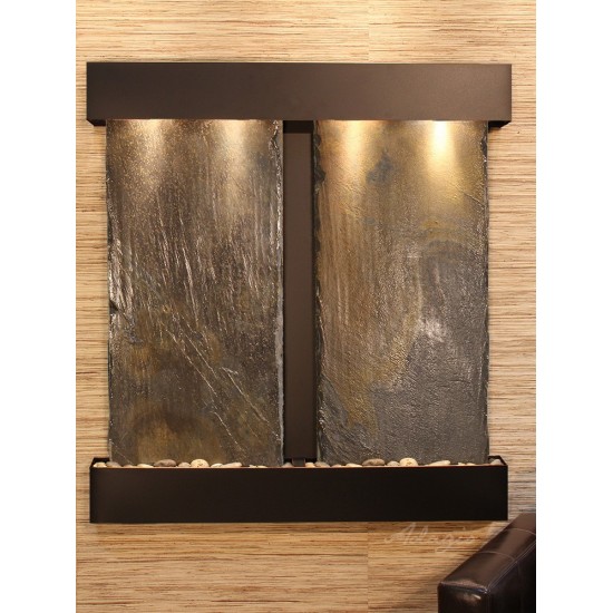 Aspen Falls-Square-Blackened Copper-Multi-Color Natural Slate