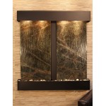 Aspen Falls-Square-Blackened Copper-Green Marble