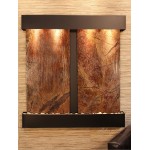 Aspen Falls-Square-Blackened Copper-Brown Marble