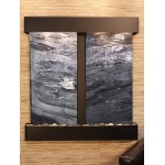 Aspen Falls-Square-Blackened Copper-Black Spider Marble