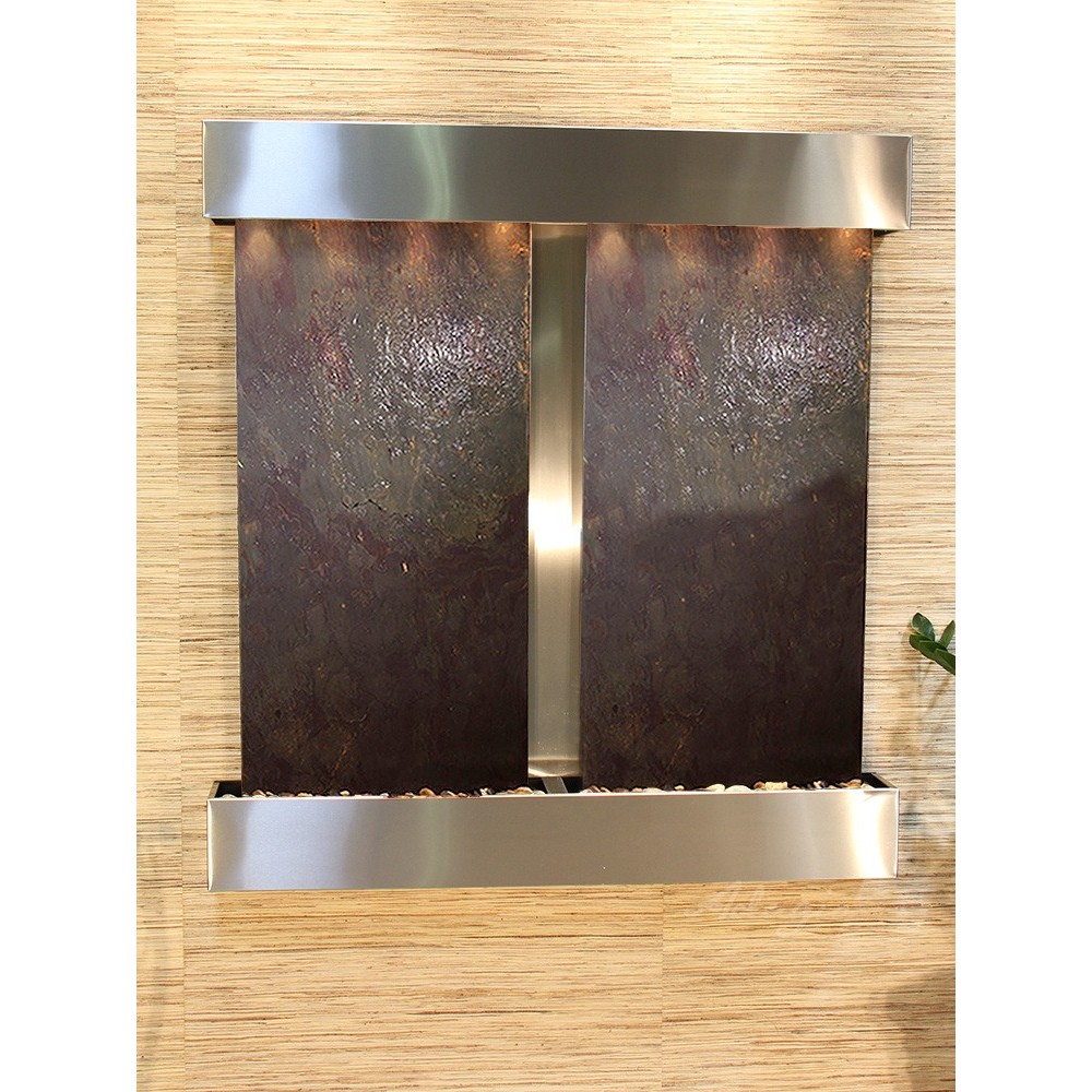 Aspen Falls-Square-Stainless Steel-Multi-Color Featherstone